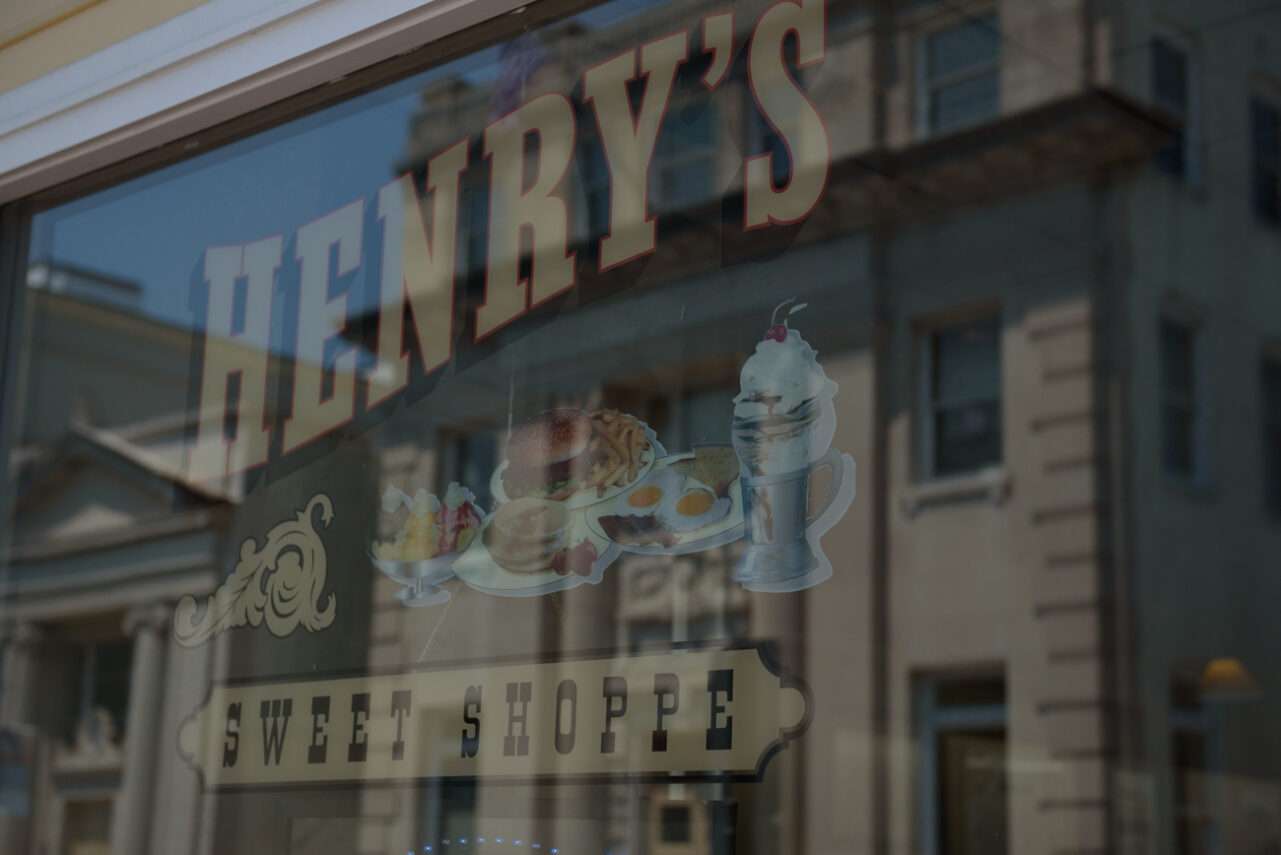 Shop window near The Beacon at Garvies Point