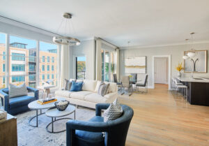 living room at The Beacon at Garvies Point