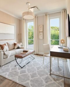 living room at The Beacon at Garvies Point