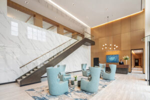 lobby area of at The Beacon at Garvies Point