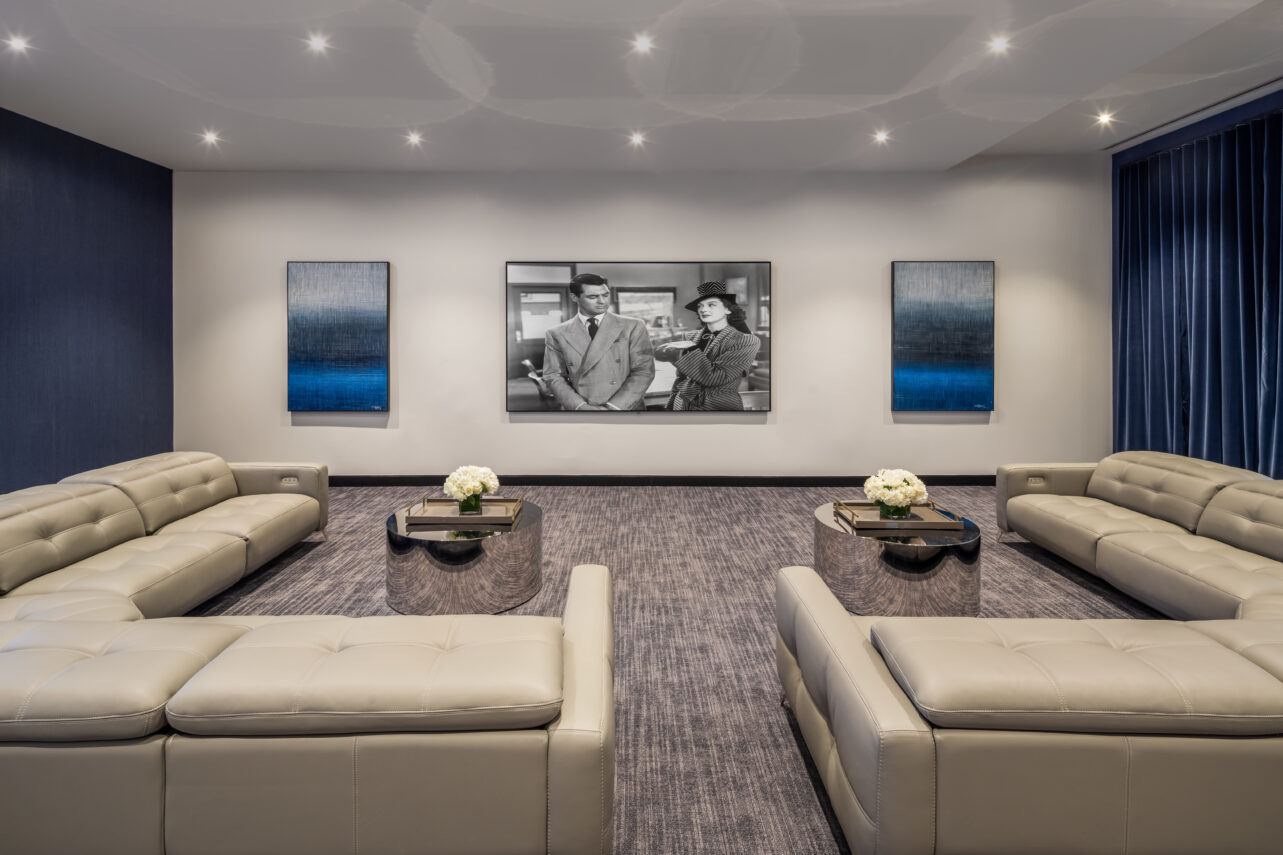 Screening room at The Beacon at Garvies Point